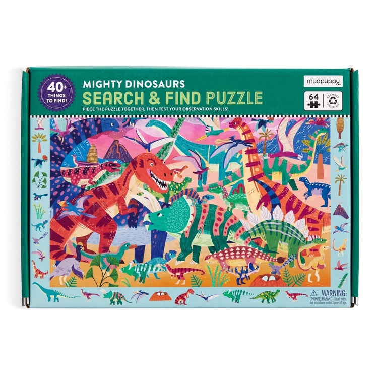 MUDPUPPY. Mighty Dinosaur 64 Piece Search & Find Puzzle