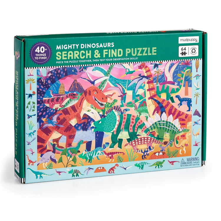MUDPUPPY. Mighty Dinosaur 64 Piece Search & Find Puzzle