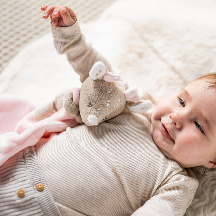 FANFAN. Baby Cuddle Blanket Doudou Deer (beige-pink)