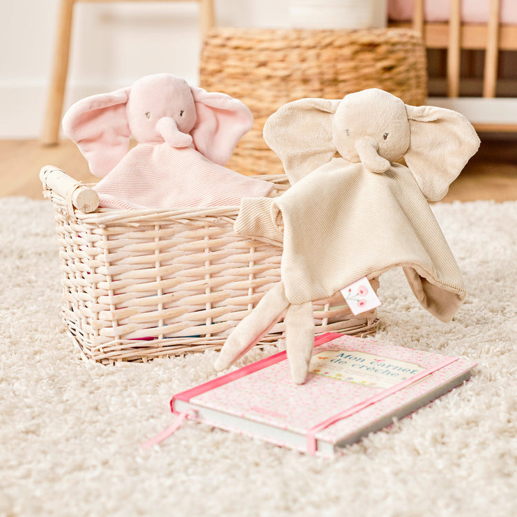 FANFAN. Υφασμάτινο ντουντού ελεφαντάκι (ροζ)