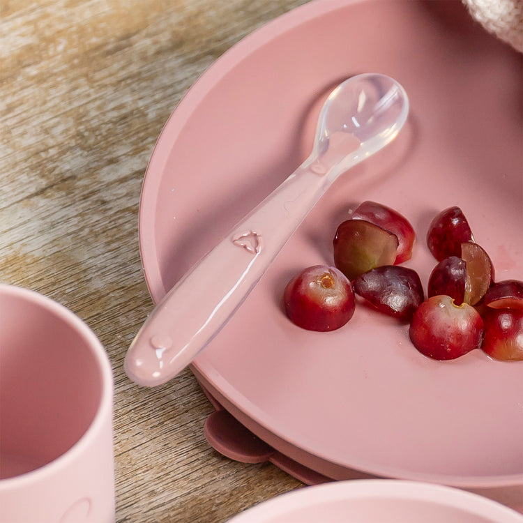 MEALTIME. Set of 2 spoons with protection case (pink)
