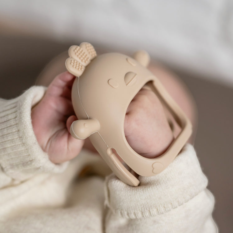 SILICON. Teether glove - Clay