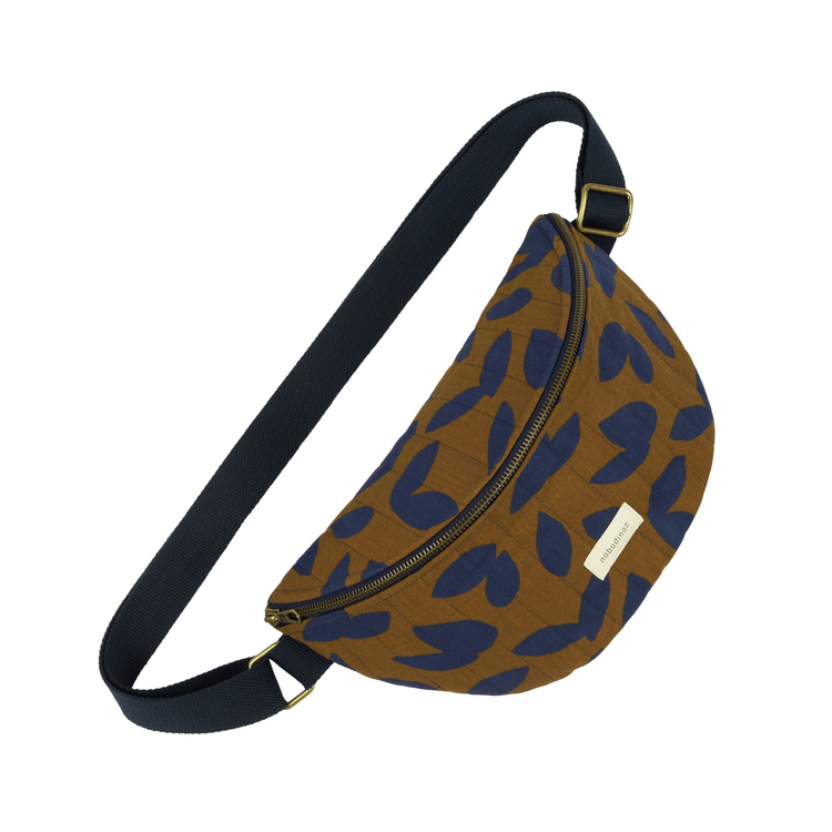 PARIS-TOKYO. Fanny Pack Blue Leaves
