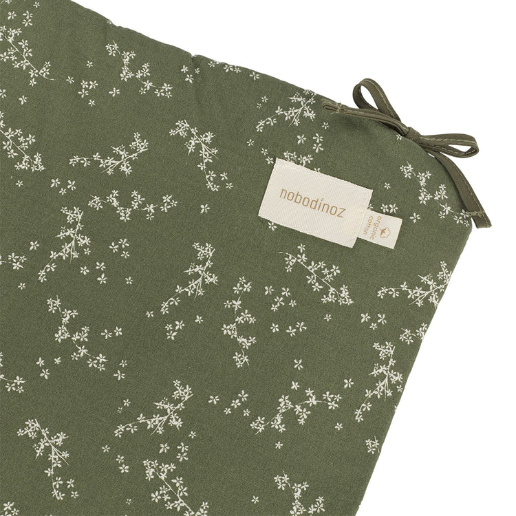 STORIES. Nest Cot Bumper Green Jasmine