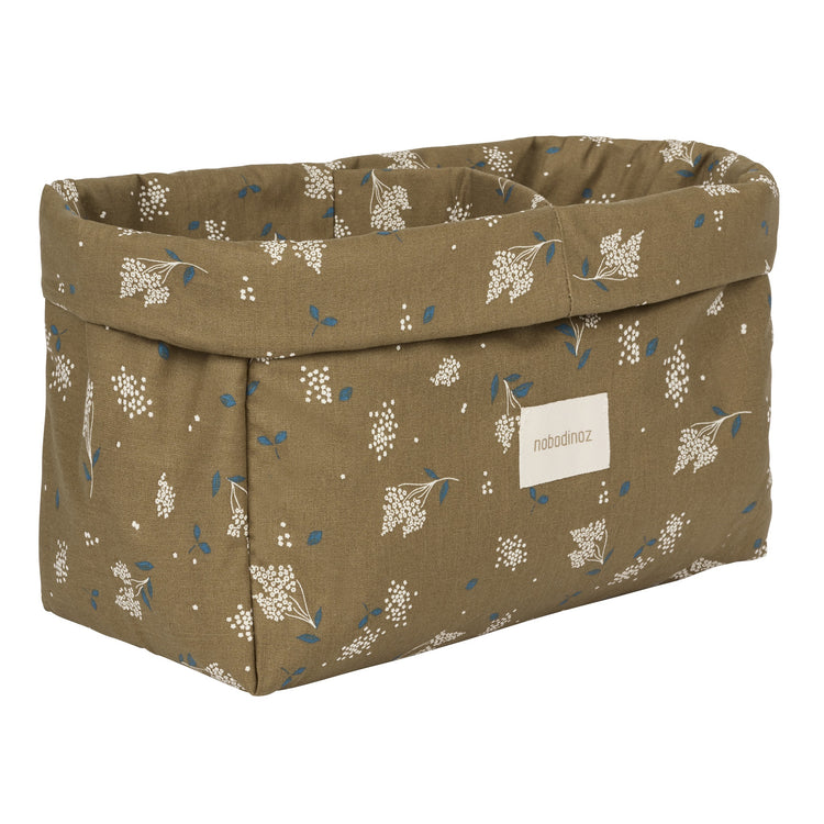 STORIES. Double storage basket Brown Lilac