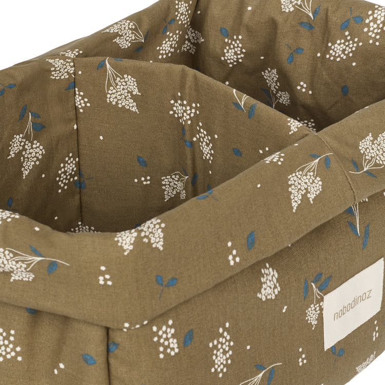 STORIES. Double storage basket Brown Lilac