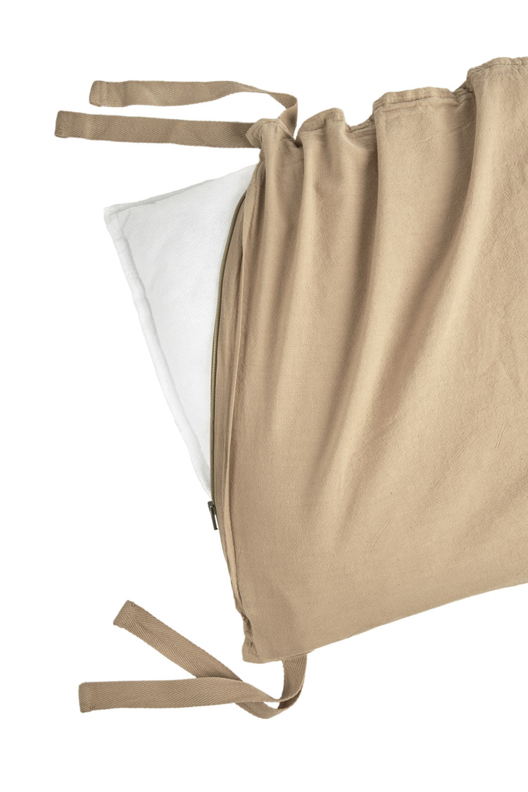 WABI SABI. Zipped cot bumper Sesame 210x38x4