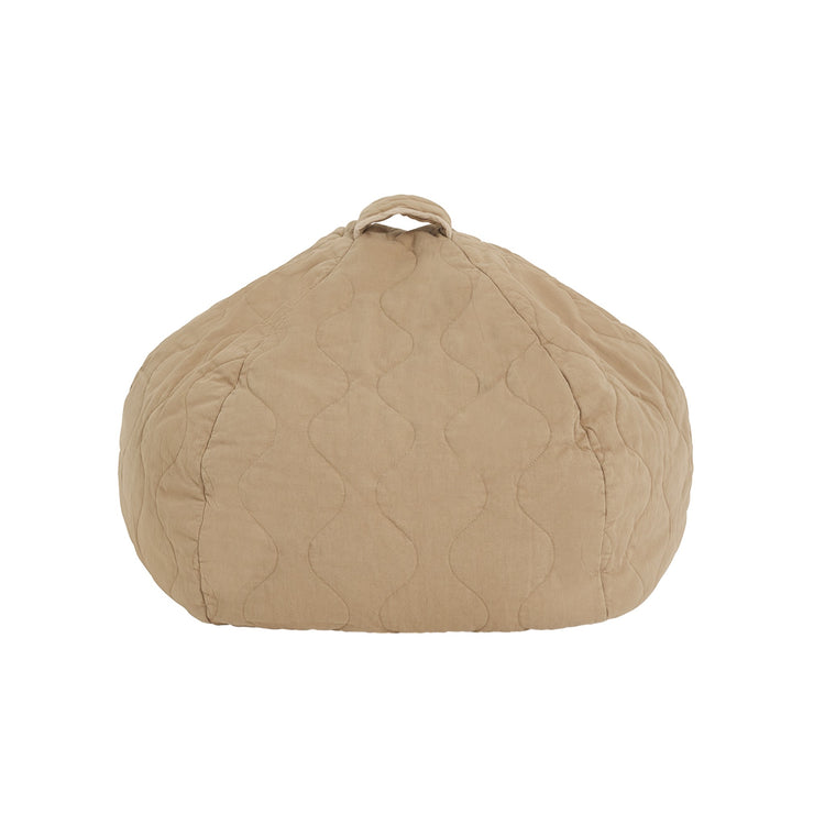 LANDSCAPE. Quilted round beanbag Sesame