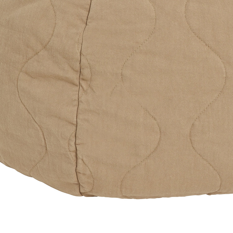 LANDSCAPE. Quilted round beanbag Sesame