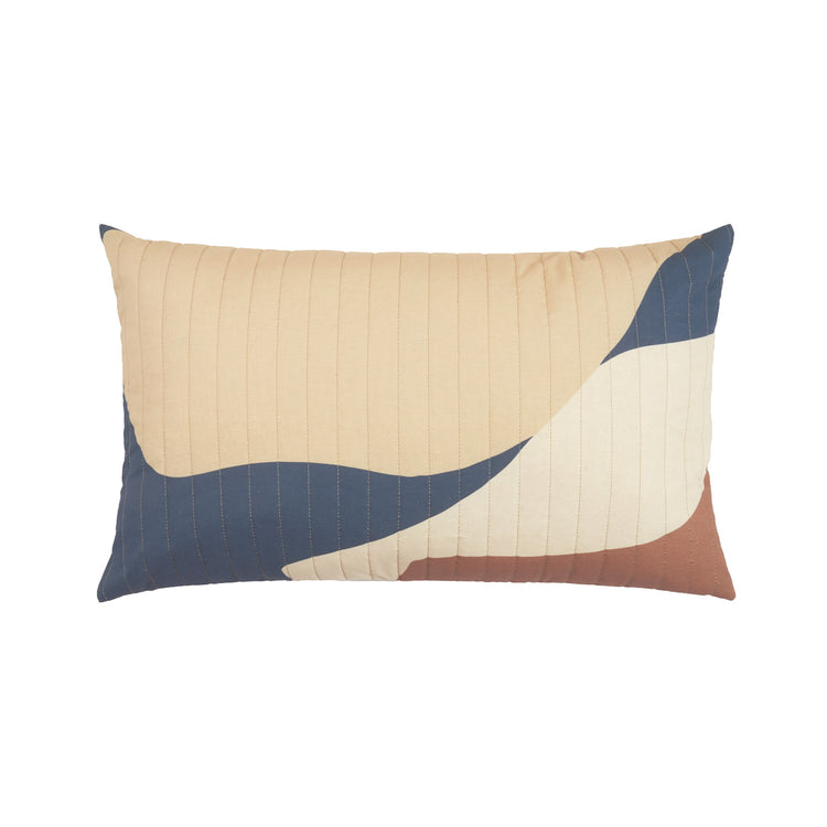 LANDSCAPE. Quilted cushion 60x40 Blue Canyon
