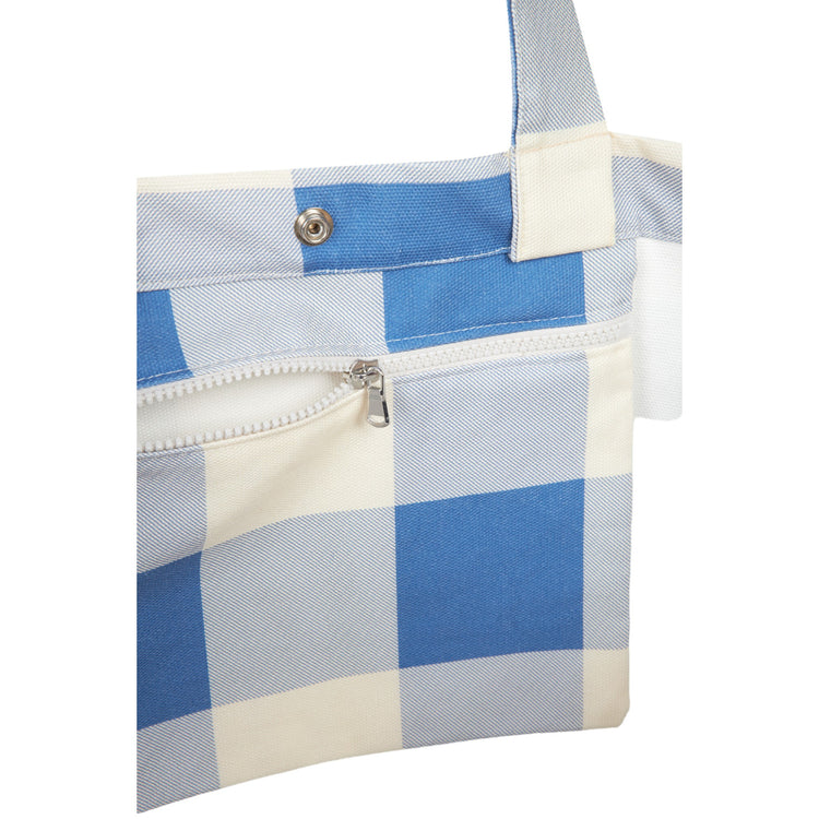 PORTOFINO. Tote bag Portofino Blue Checks