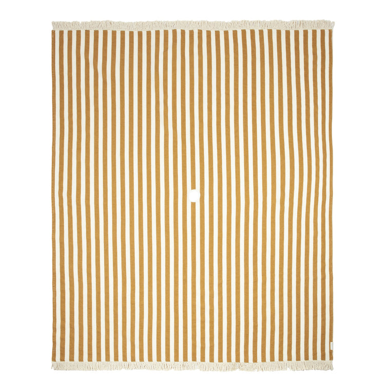 PORTOFINO. Πετσέτα παραλίας XL Honey Stripes Waffle