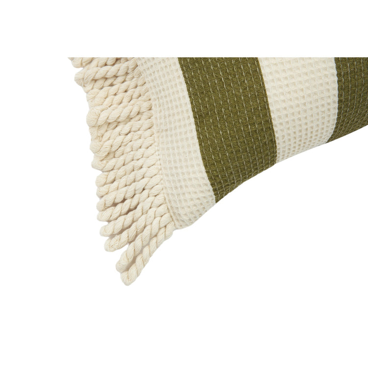 PORTOFINO. Αδιάβροχο μαξιλάρι Pistachio Stripes Waffle 35 x 23 εκ.