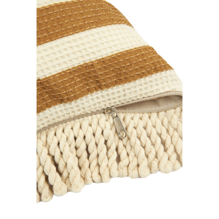 PORTOFINO. Waterproof cushion Portofino Honey Stripes Waffle