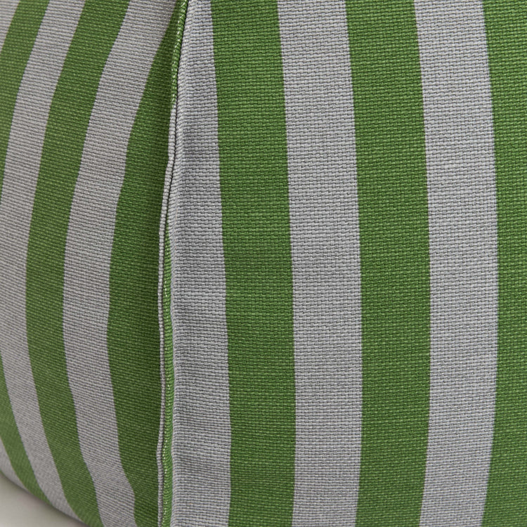 VIBES. Round beanbag - kid size - Green Blue stripes
