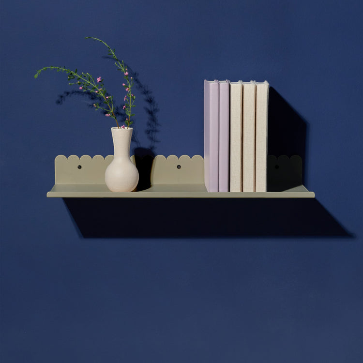 VIBES. Ράφι τοίχου μεγάλο Green Tea  50x16x6 εκ.