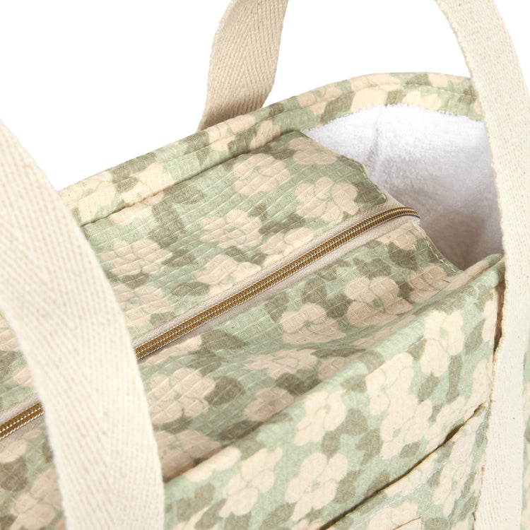 OPERA. Waterproof stroller organizer Green Sakura