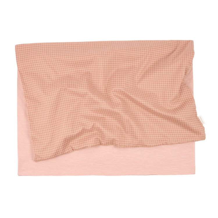 STORIES. New born blanket Limited edition Blush Lemon Grid 70x100