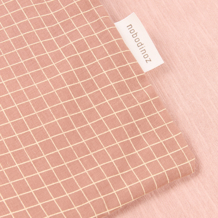 STORIES. New born blanket Limited edition Blush Lemon Grid 70x100