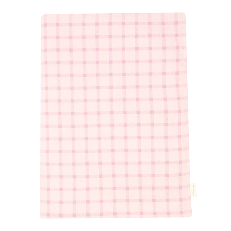 STORIES. New born blanket Limited edition Mauve Pink Squares 70x100