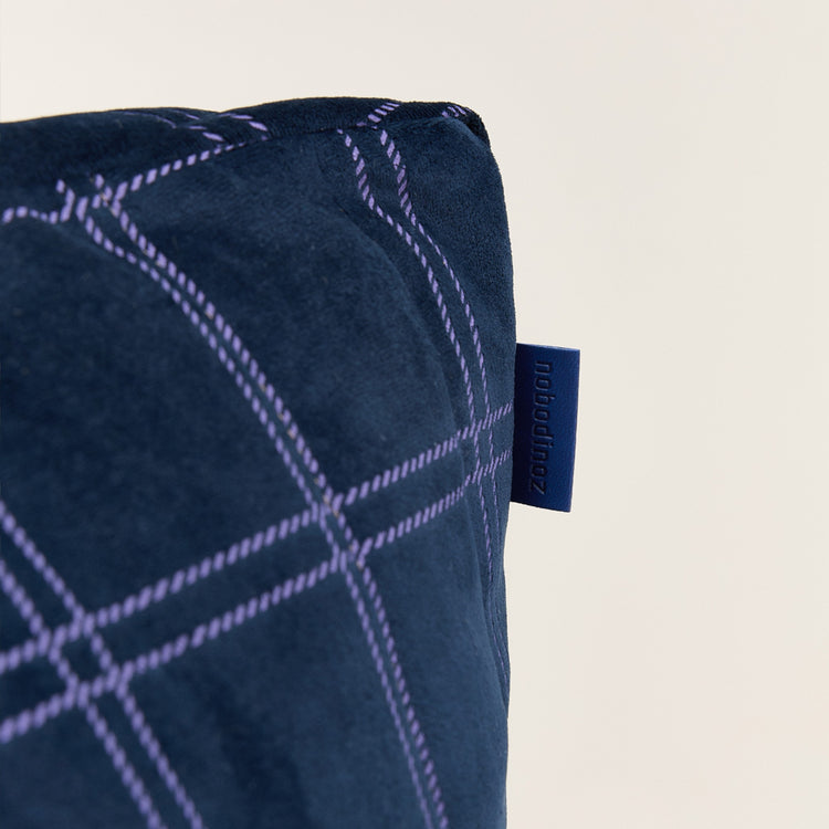 VELVET. Υφασμάτινη πολυθρόνα παιδική Chelsea Night blue purple windowpane
