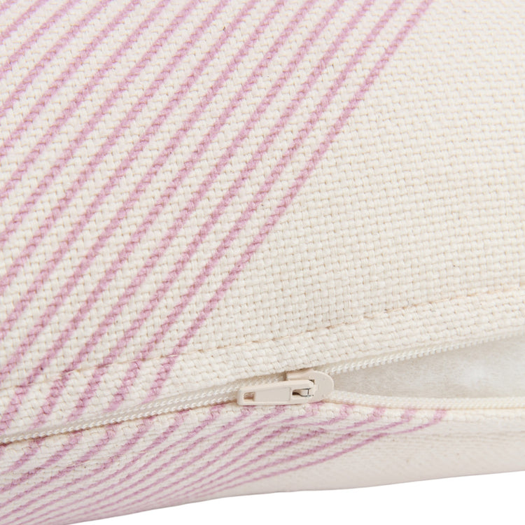 REMI. Rectangular cushion Lilac Diagonal Stripes 50x30