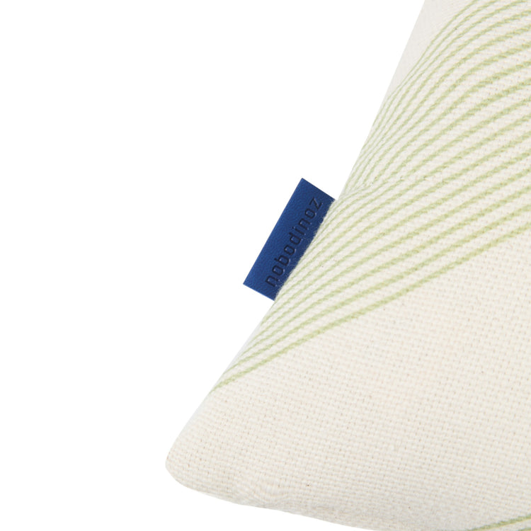 REMI. Rectangular cushion Green Diagonal Stripes 50x30