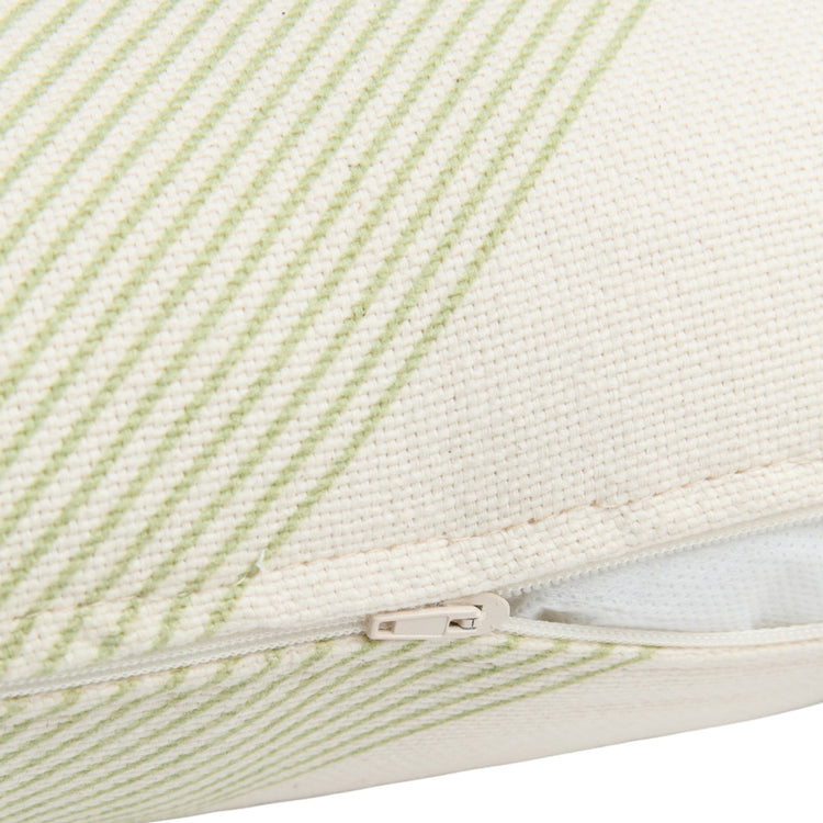 REMI. Rectangular cushion Green Diagonal Stripes 50x30