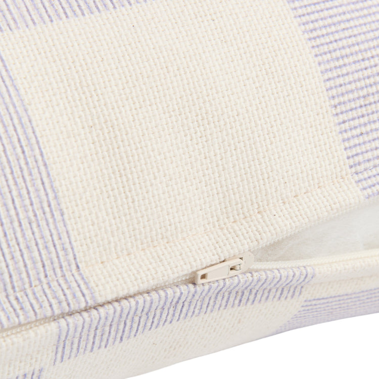 REMI. Rectangular cushion Blue Ink Checks 50x30
