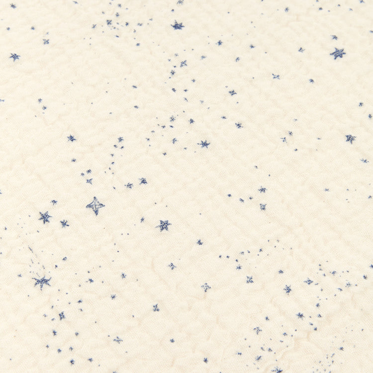 WABI SABI. Kid duvet cover set in washed double muslin Blue Milky Way 100x140 + 45x40