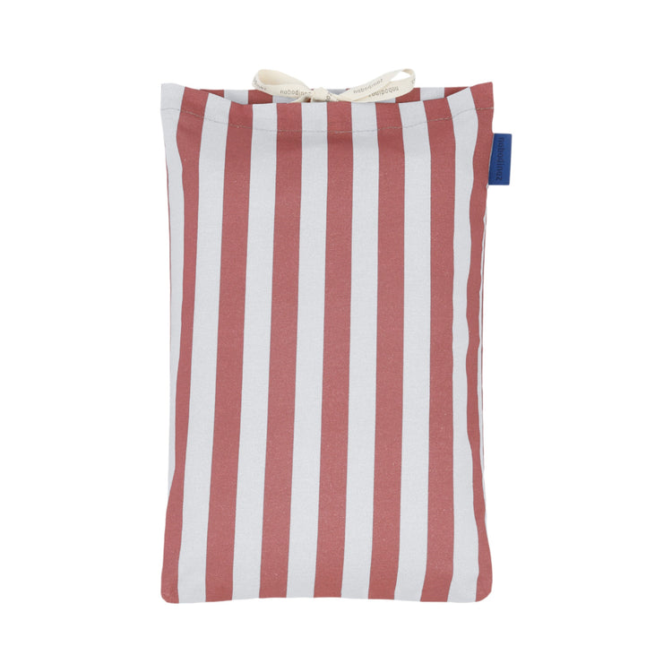 SHELDON. Παπλωματοθήκη για μονό κρεβάτι Maroon Stripes 150x200