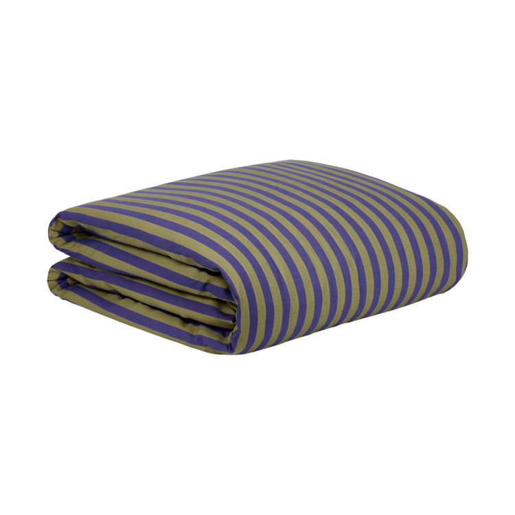 SHELDON. Παπλωματοθήκη για μονό κρεβάτι Indigo Stripes 150x200