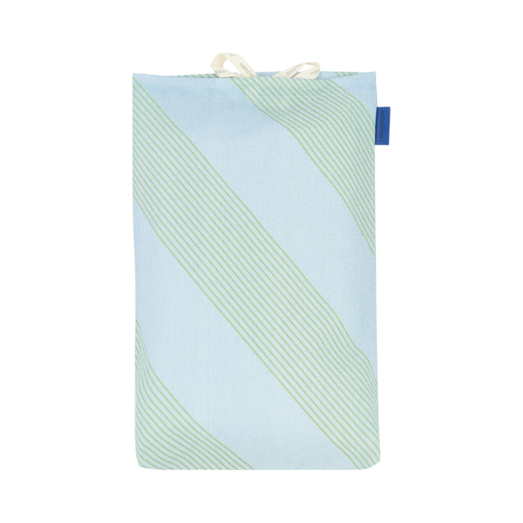 SHELDON. Παπλωματοθήκη για μονό κρεβάτι Green Diagonal Stripes 150x200