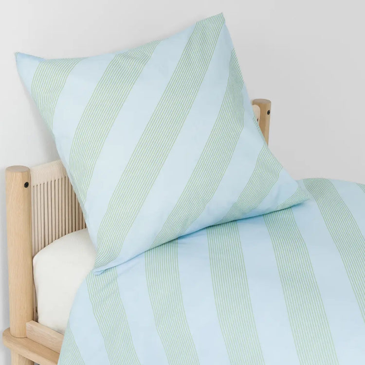 SHELDON. Pillow case Green Diagonal Stripes 60x60