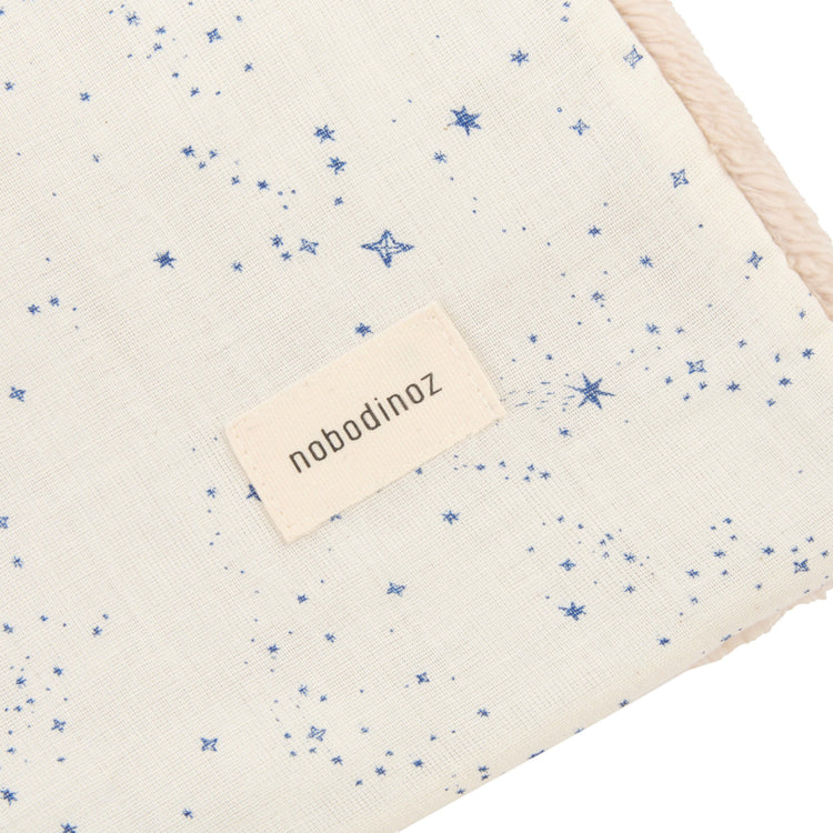 WABI SABI. Βρεφικό κουβερτάκι διπλής όψης Blue Milky way 70x100