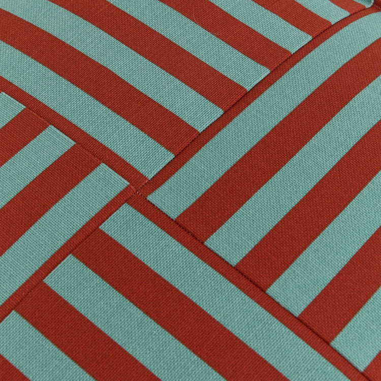 OTTO. Υφασμάτινο πουφ ενηλίκων Red Teal Green Stripes