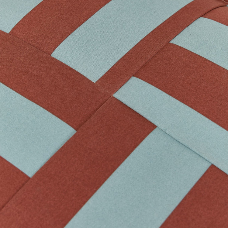 OTTO. Outdoor ottoman beanbag - adult size - Toffee Blue Stripes