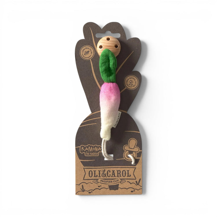 OLI&CAROL. Pacifier hanger Radish
