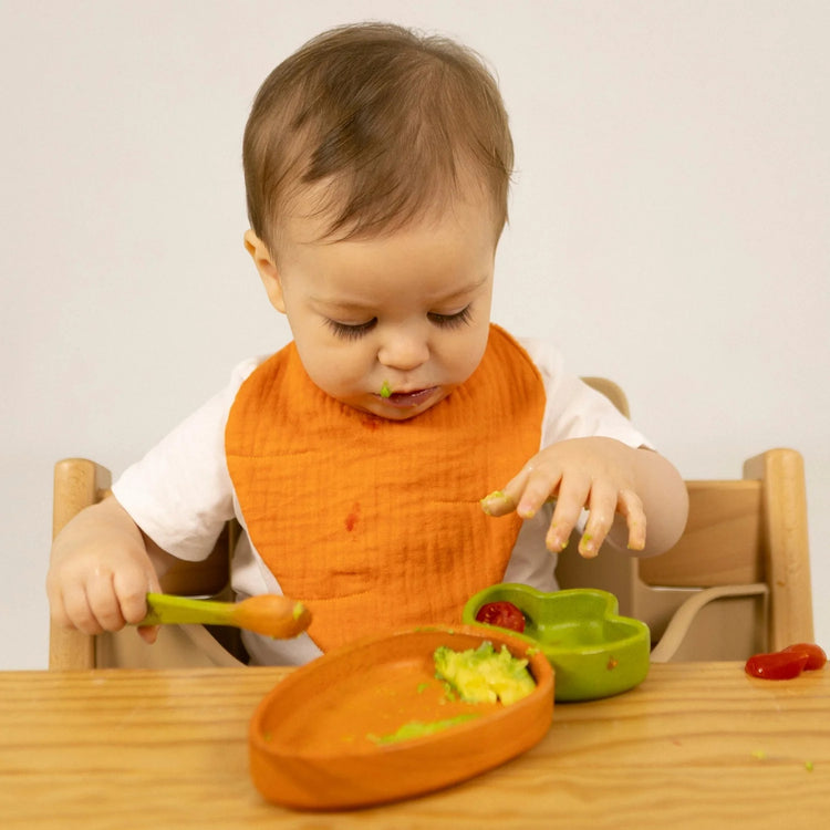 OLI&CAROL. Cathy the Carrot Plate & Spoon Set