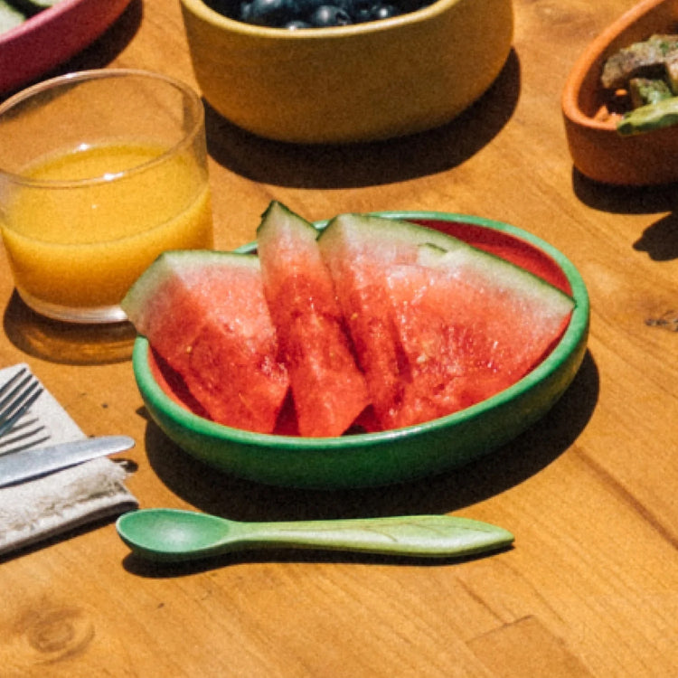 OLI&CAROL. Wally the Watermelon Plate & Spoon Set