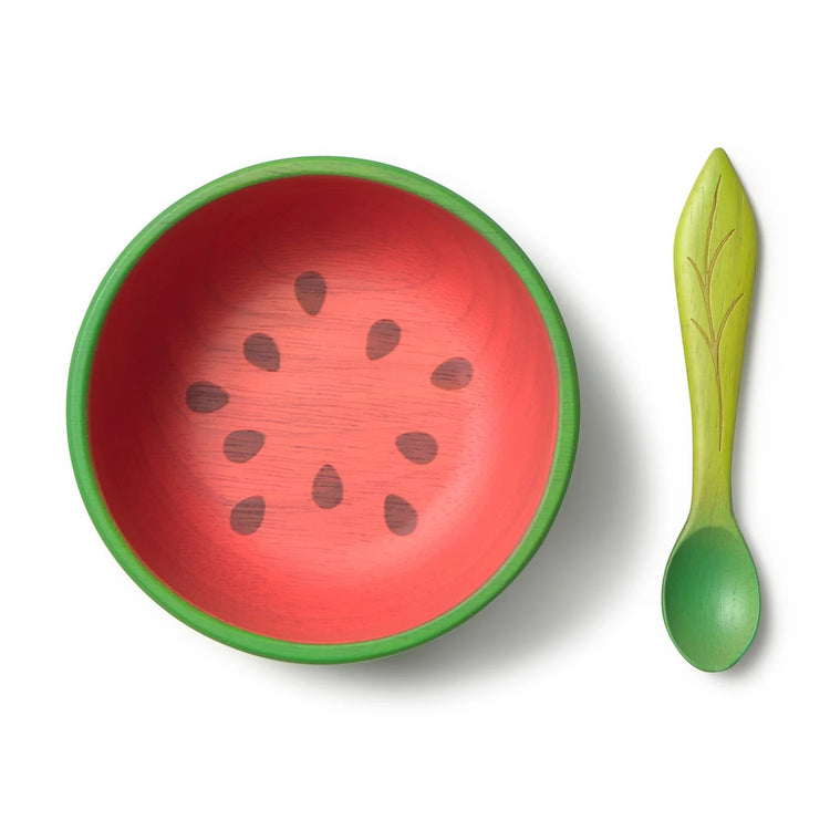 OLI&CAROL. Wally the Watermelon Bowl & Spoon Set