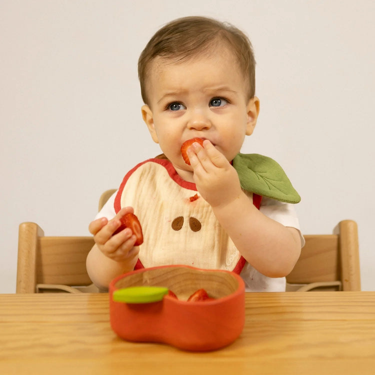 OLI&CAROL. Pepa the Apple Bowl & Spoon Set