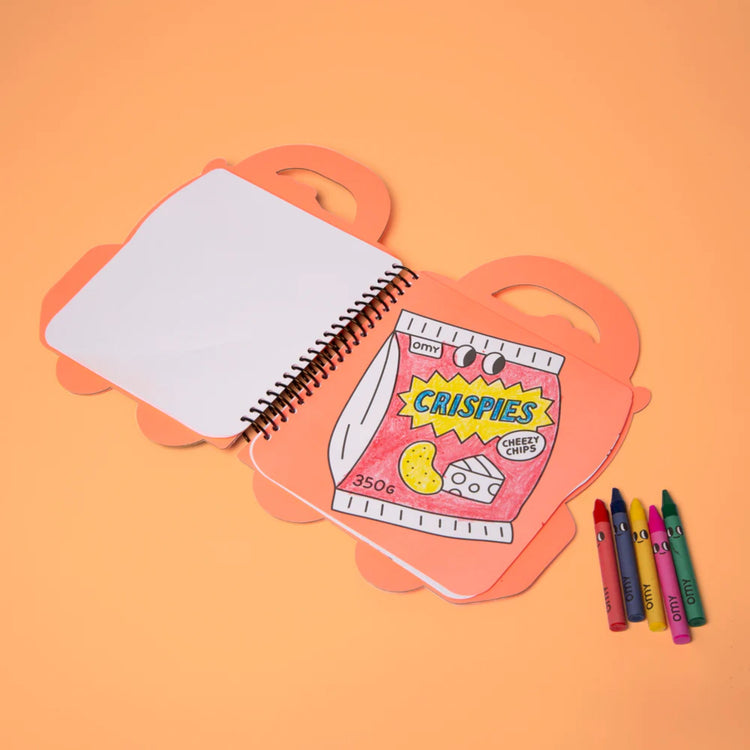 OMY. Super Coloring & Stickers Book - Yummy