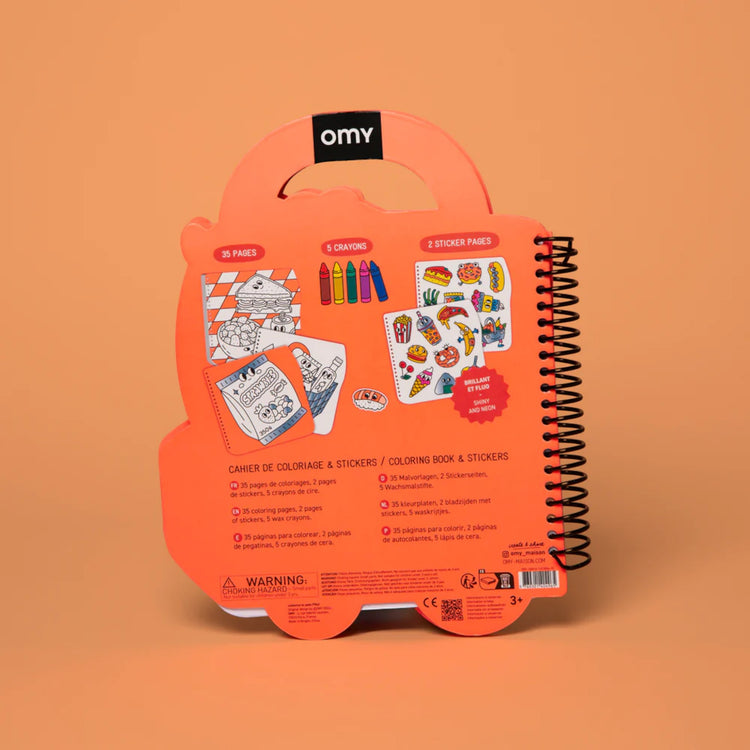 OMY. Super Coloring & Stickers Book - Yummy