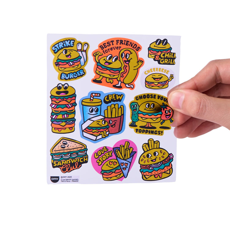 OMY. Σετ αυτοκόλλητα BIG - Burger