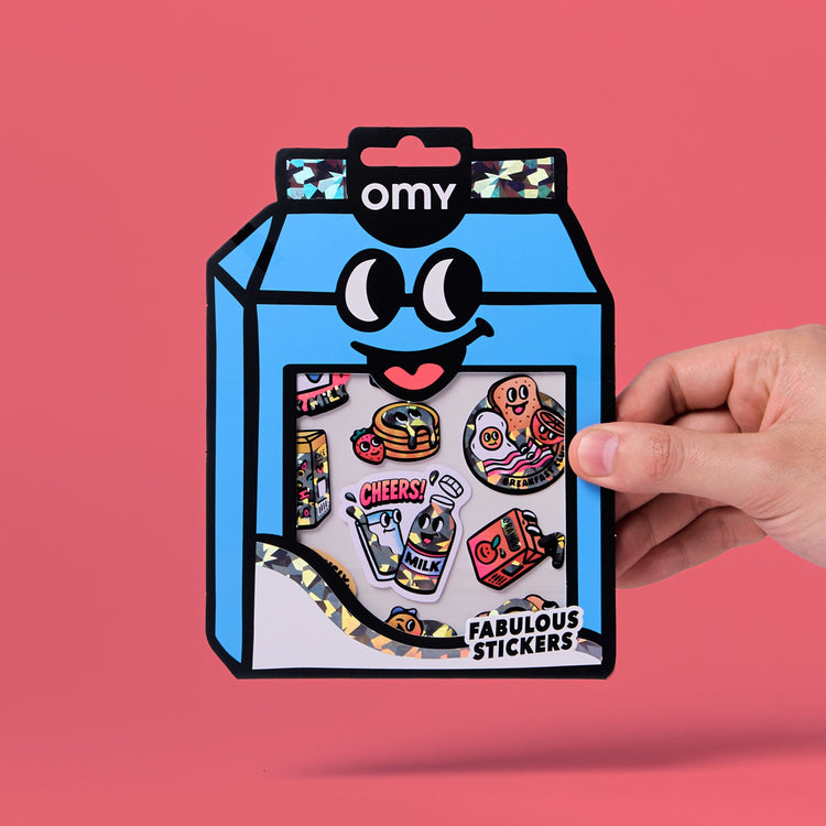 OMY. Fabulous Stickers BIG - Milk