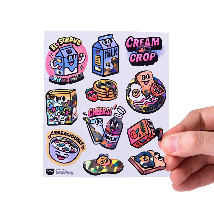 OMY. Fabulous Stickers BIG - Milk