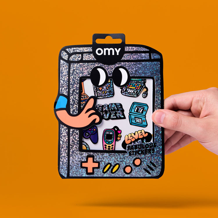OMY. Σετ αυτοκόλλητα BIG - Game Boy