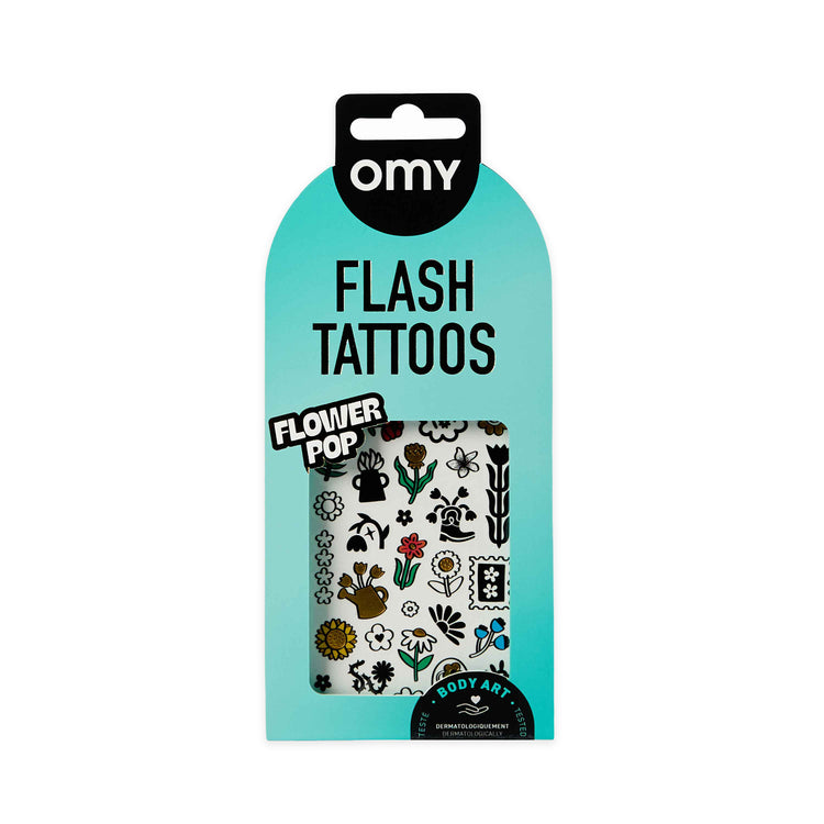 OMY. Flash Tattoos - Flower Pop