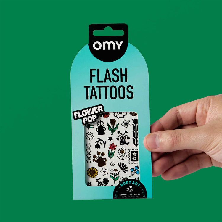 OMY. Flash Tattoos - Flower Pop